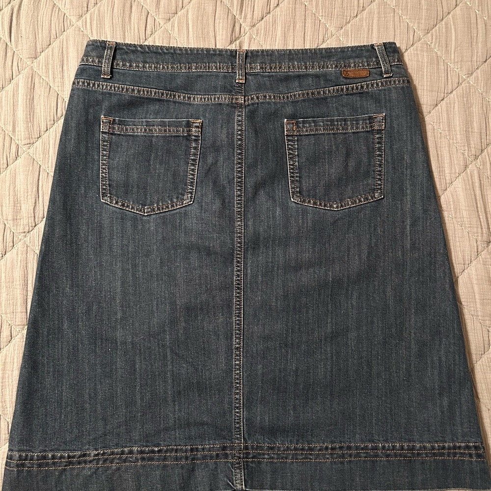 Boden Classic Blue Denim A-Line Skirt - Picture 2 of 8
